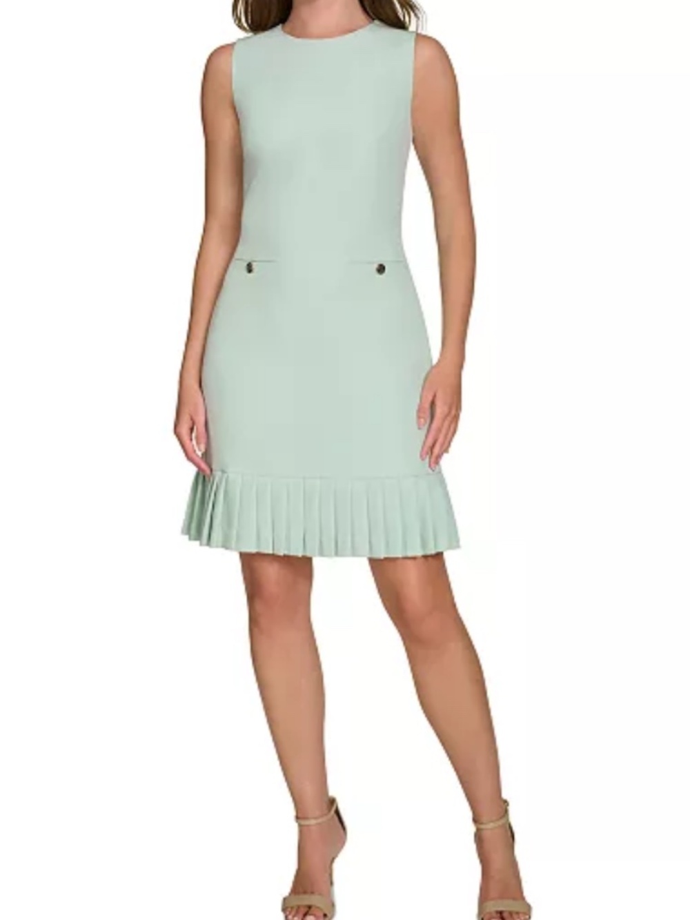 Tommy Hilfiger Women's Pleated-Hem Shift Dress
